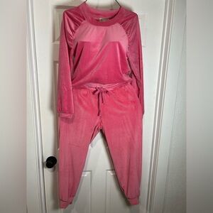 BY ANTROPOLOGIE Pink Velour Women's Pantsuit